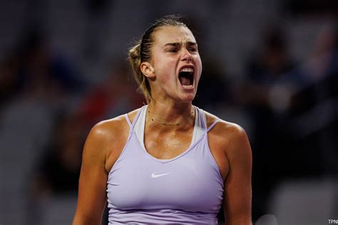 aryna sabalenka boobs|Tennis star Arnya Sabalenka